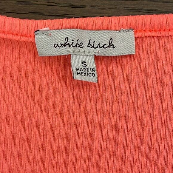 WHITE Birch Tank Top with Ruffle Hem - Picture 3 of 7